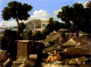 Nicolas Poussin Paysage avec saint Jean a Patmos Germany oil painting artist